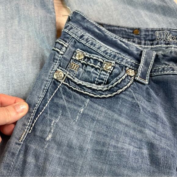 Miss Me JP5816B Boot Cut Jeans - Low Rise - Picture 9 of 15